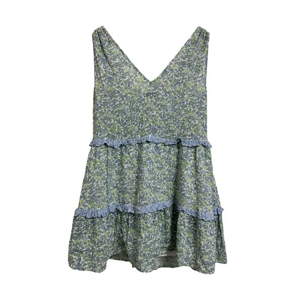 Rails Janelle blue green wildflower mix mini dress size Small - Picture 6 of 8